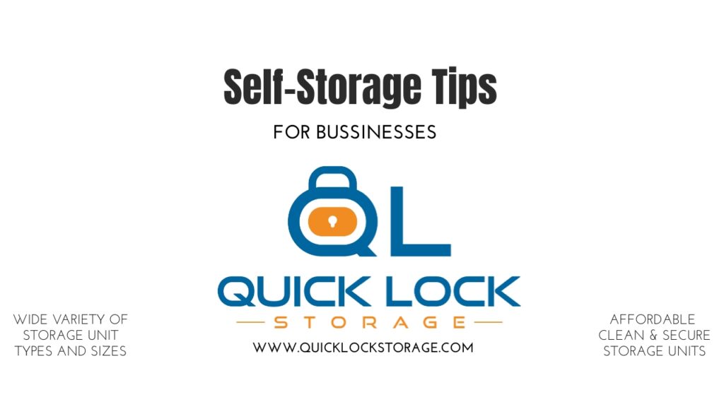 Self Storage Tips for Businesses