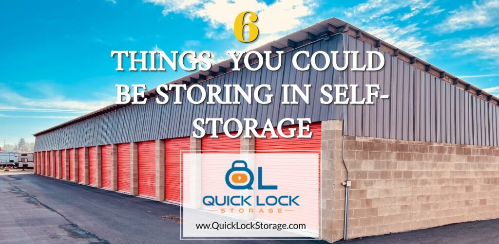 Things You Could Be Storing in self-storage