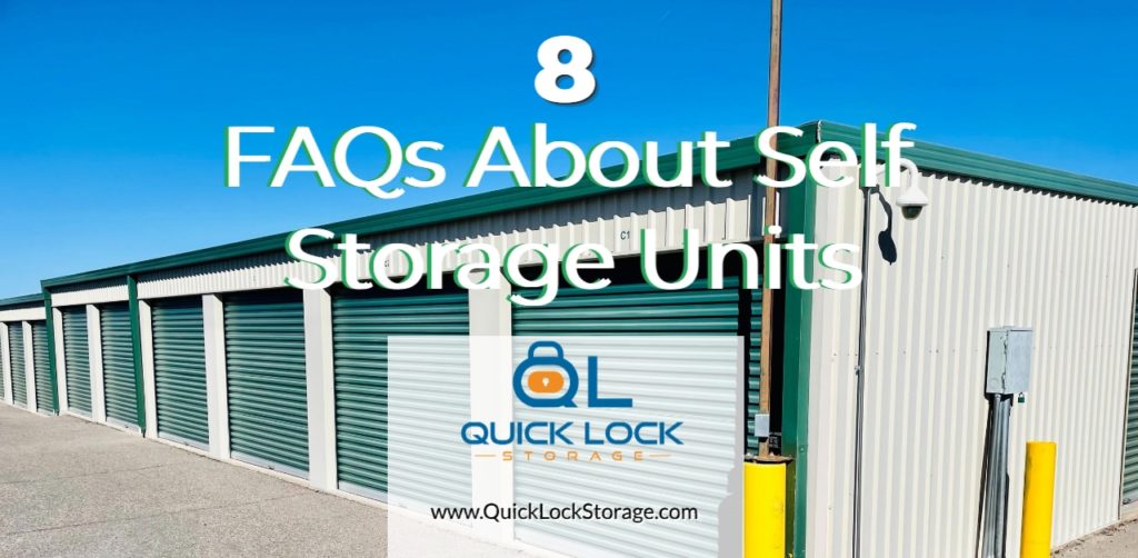 8 FAQs About Self Storage Units: What You Need to Know