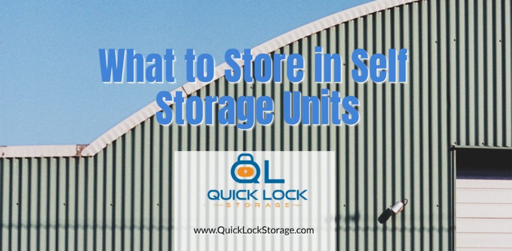 What to Store in Self Storage Units
