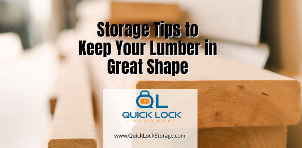 Storage Tips to Keep Your Lumber in Great Shape